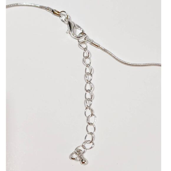 Cross My Heart Infinity Silver Heart Necklace Made with‎ Swarovski Crystals - Picture 7 of 12
